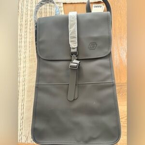 Rains Black Backpack